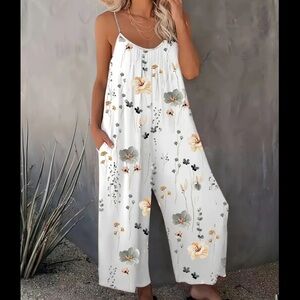 Floral Print Cami Jumpsuit